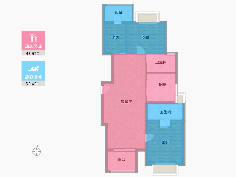 上海-上海市-天安1号-79.00-户型库-动静分区