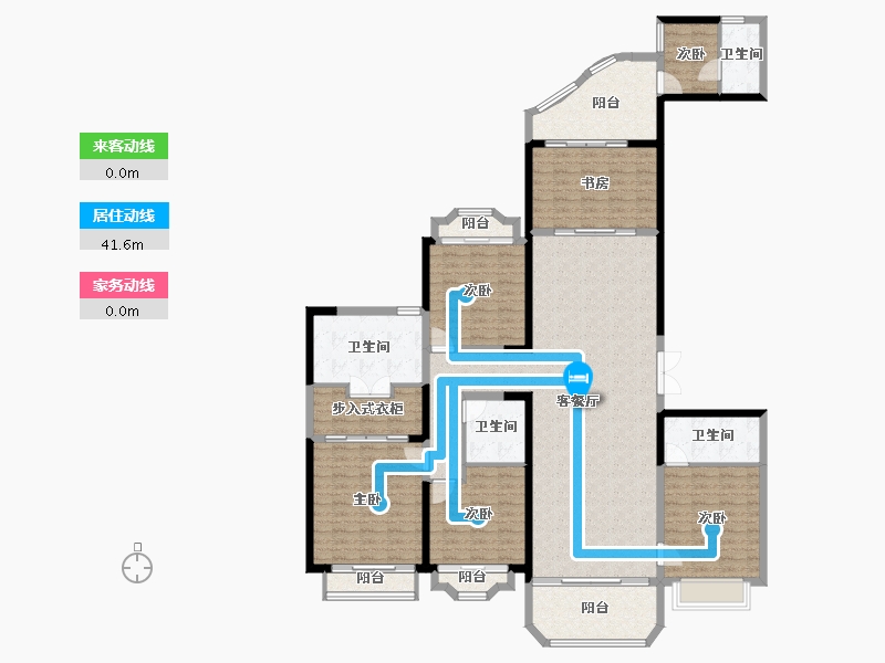 广东省-广州市-星河湾·半岛五號-183.84-户型库-动静线