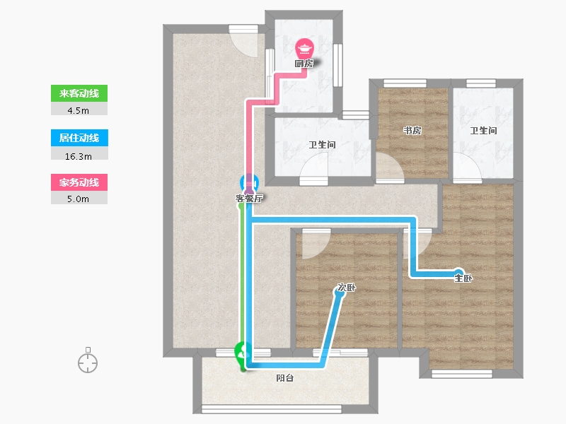 湖北省-武汉市-御璟上城-78.04-户型库-动静线