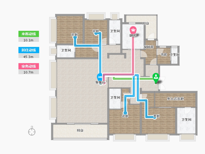 上海-上海市-金融湾·晶二期-263.00-户型库-动静线