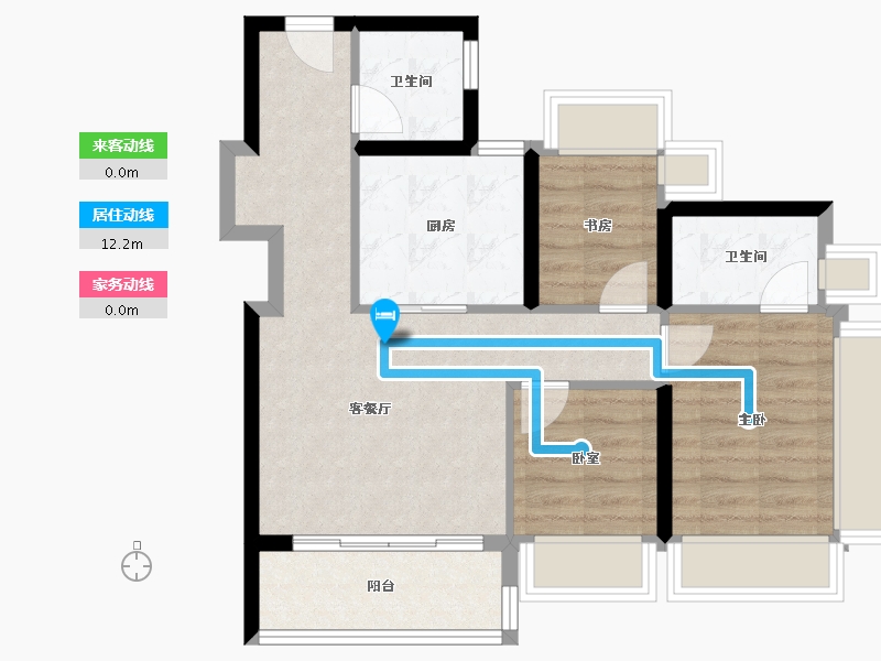 广东省-深圳市-润宏城-65.38-户型库-动静线