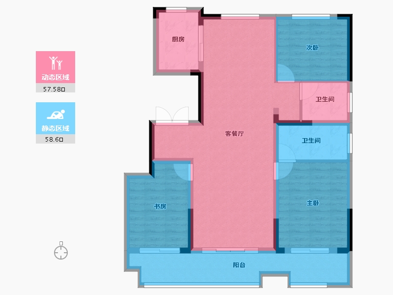 河南省-商丘市-住友·翰林府-105.00-户型库-动静分区