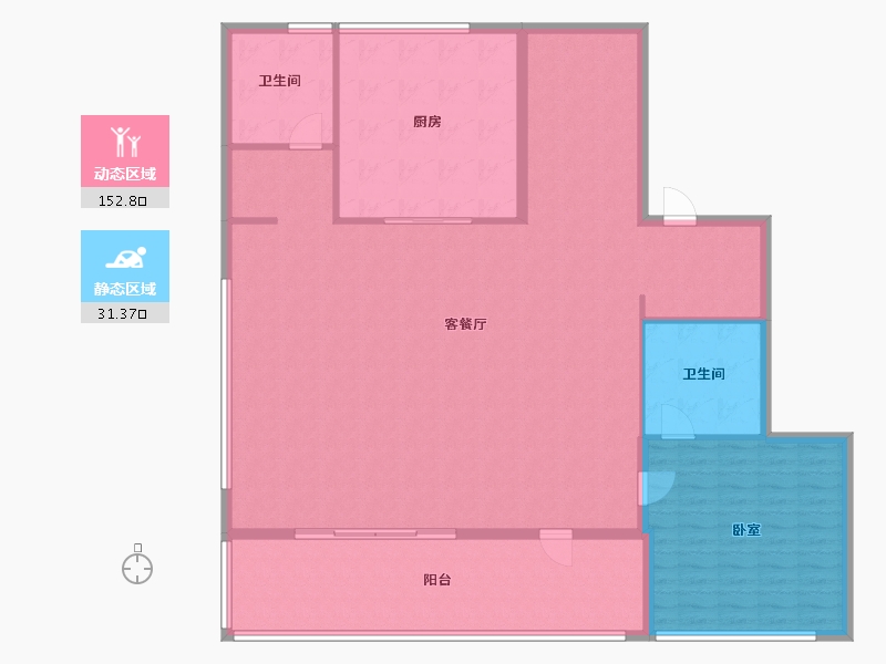 浙江省-杭州市-交控汀雨晓月里-172.00-户型库-动静分区