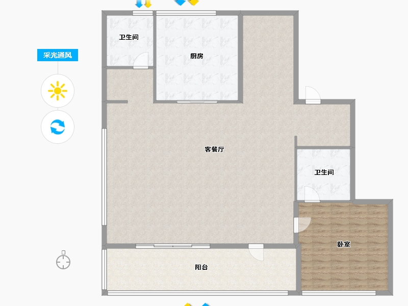 浙江省-杭州市-交控汀雨晓月里-172.00-户型库-采光通风