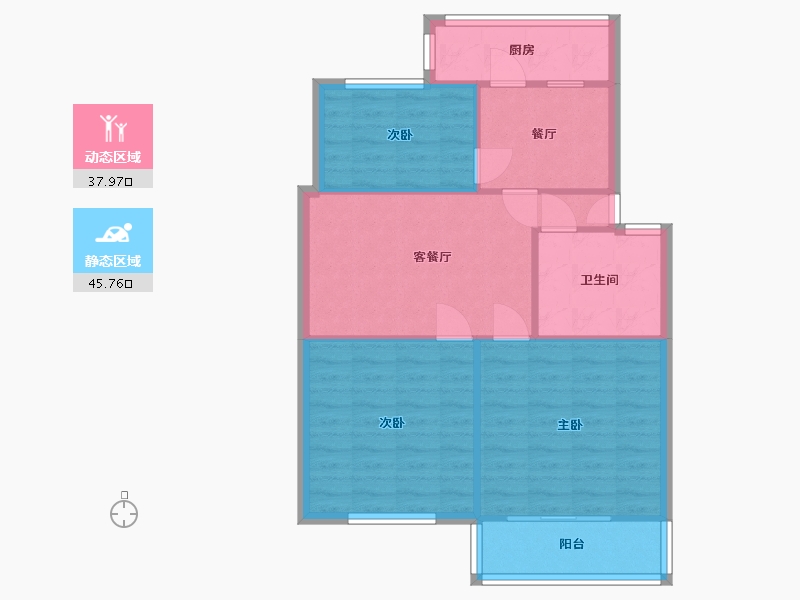 河北省-沧州市-电业局小区-92.00-户型库-动静分区