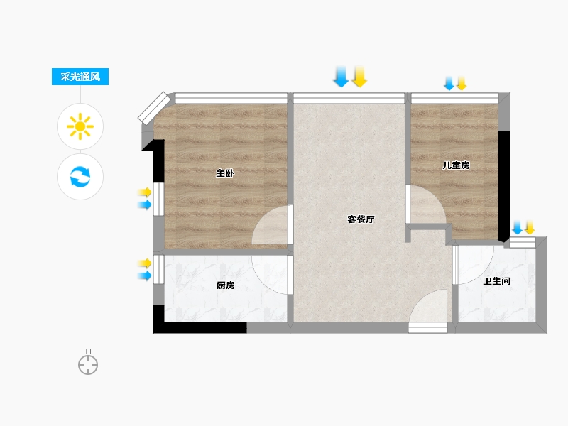 福建省-福州市-花海里书香里-36.12-户型库-采光通风