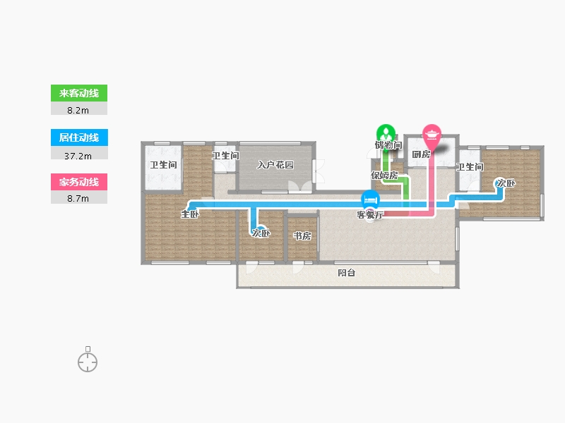 山东省-济南市-凤鸣润府-212.01-户型库-动静线