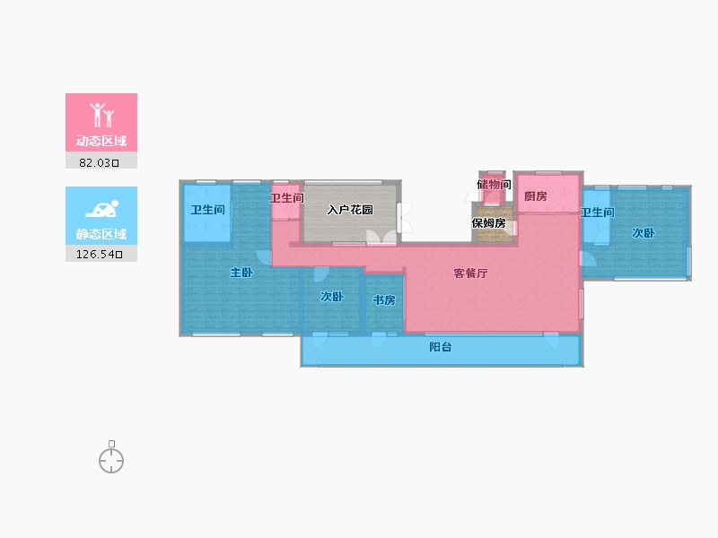 山东省-济南市-凤鸣润府-212.01-户型库-动静分区