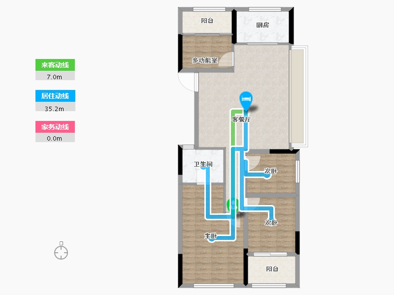 浙江省-湖州市-祥新玖境府-95.01-户型库-动静线