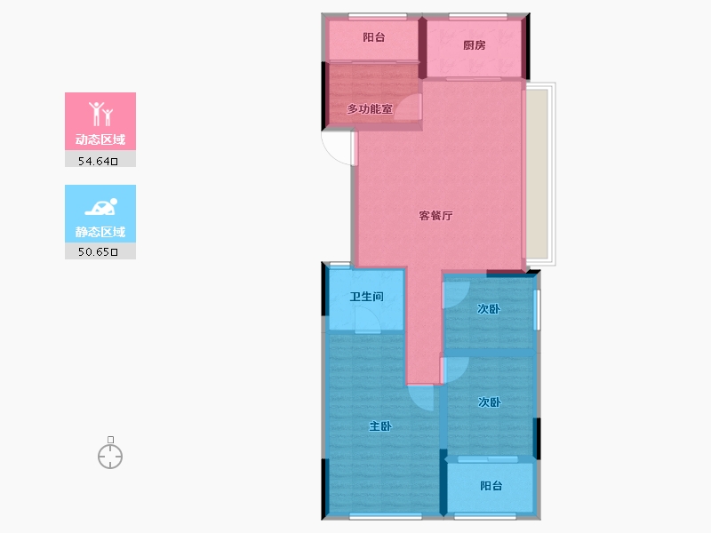 浙江省-湖州市-祥新玖境府-95.01-户型库-动静分区