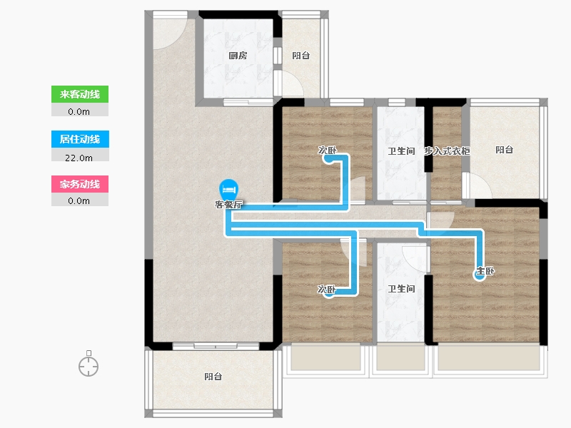 广东省-惠州市-碧桂园滨江府-94.98-户型库-动静线