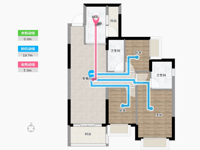 广东省-广州市-广州恒大悦府-77.00-户型库-动静线