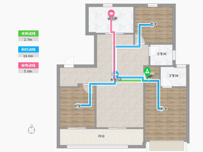 河北省-邢台市-中鼎麒麟悦-90.28-户型库-动静线