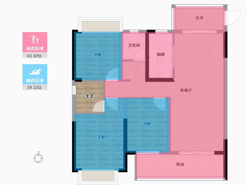 河南省-南阳市-同信府-93.75-户型库-动静分区