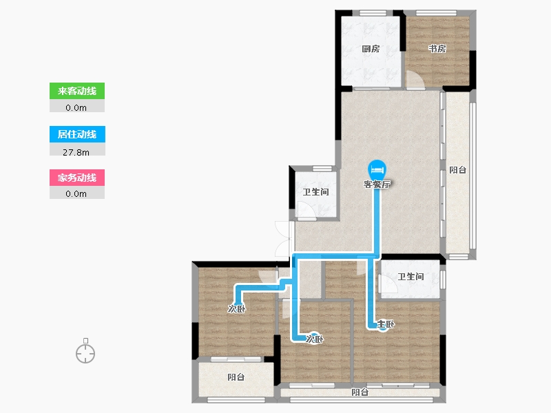 浙江省-温州市-水头·江南壹号院-112.81-户型库-动静线