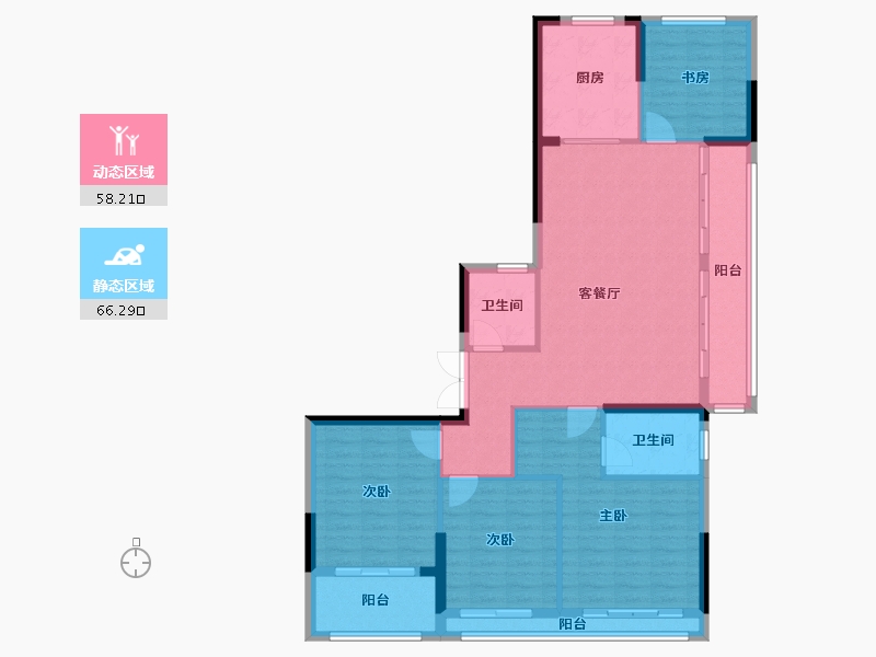 浙江省-温州市-水头·江南壹号院-112.81-户型库-动静分区