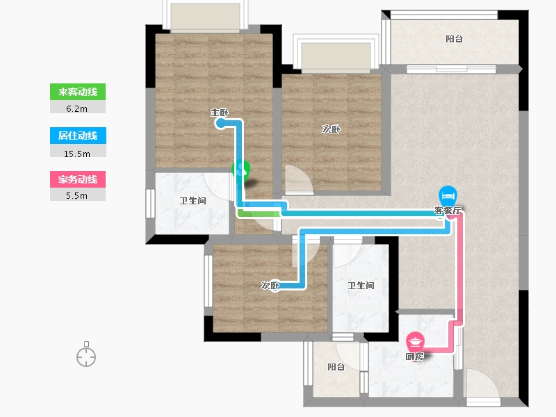 四川省-眉山市-川发芙蓉天府-81.66-户型库-动静线