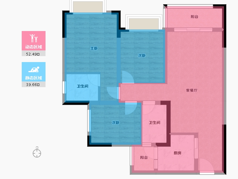 四川省-眉山市-川发芙蓉天府-81.66-户型库-动静分区