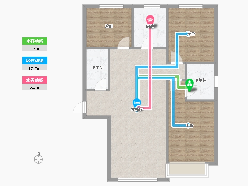 山西省-大同市-永泰学府-101.00-户型库-动静线