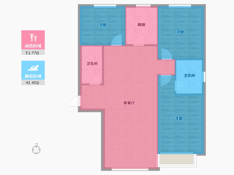 山西省-大同市-永泰学府-101.00-户型库-动静分区