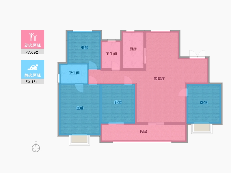 浙江省-温州市-滨江壹号-123.31-户型库-动静分区