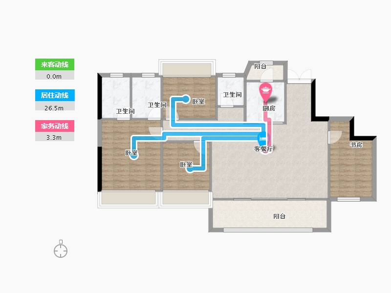 四川省-成都市-新川雅境-113.42-户型库-动静线