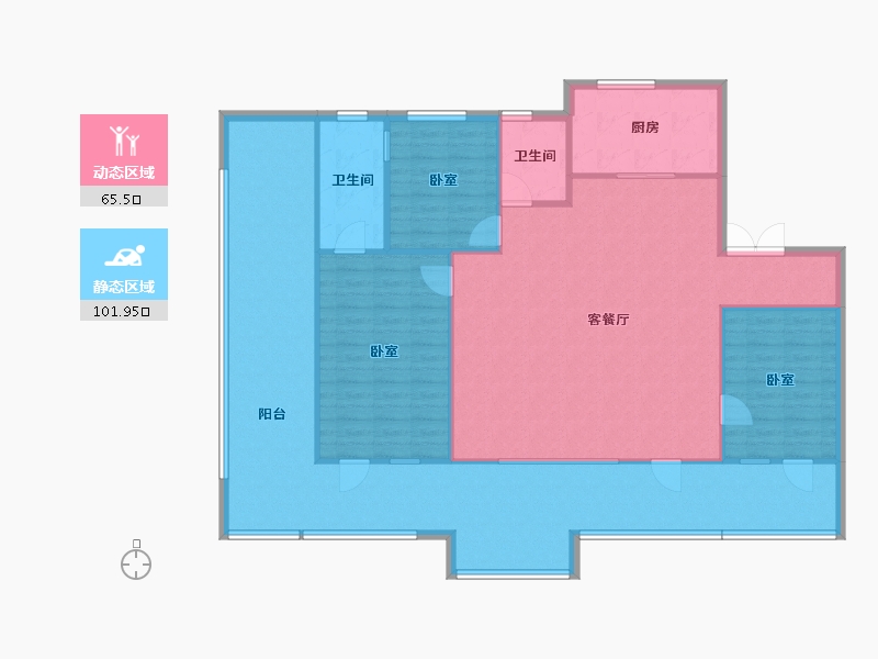 山东省-济南市-凤鸣润府-155.60-户型库-动静分区