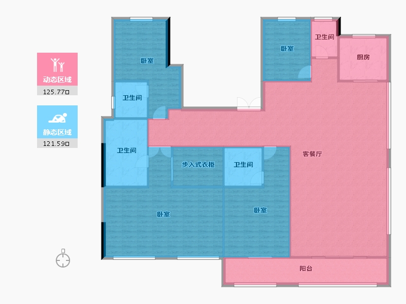 河北省-廊坊市-上善颐园含芳苑2期-231.19-户型库-动静分区