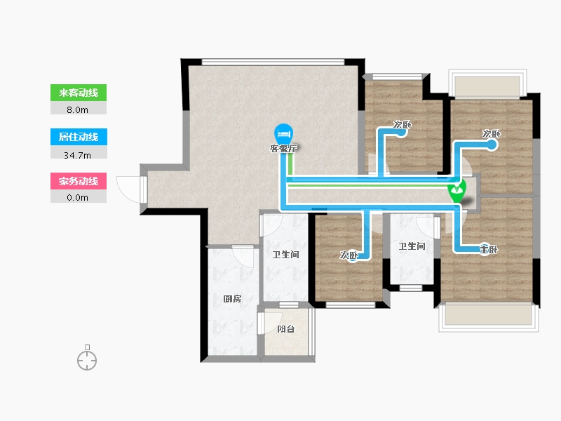 四川省-眉山市-川发芙蓉天府-98.65-户型库-动静线