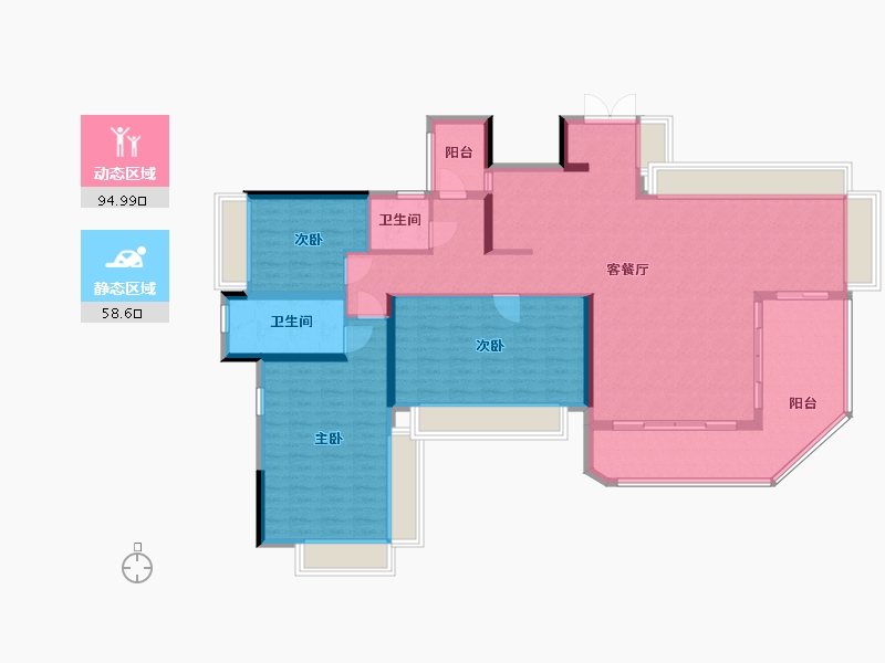 广东省-佛山市-城发·高明壹号-140.00-户型库-动静分区