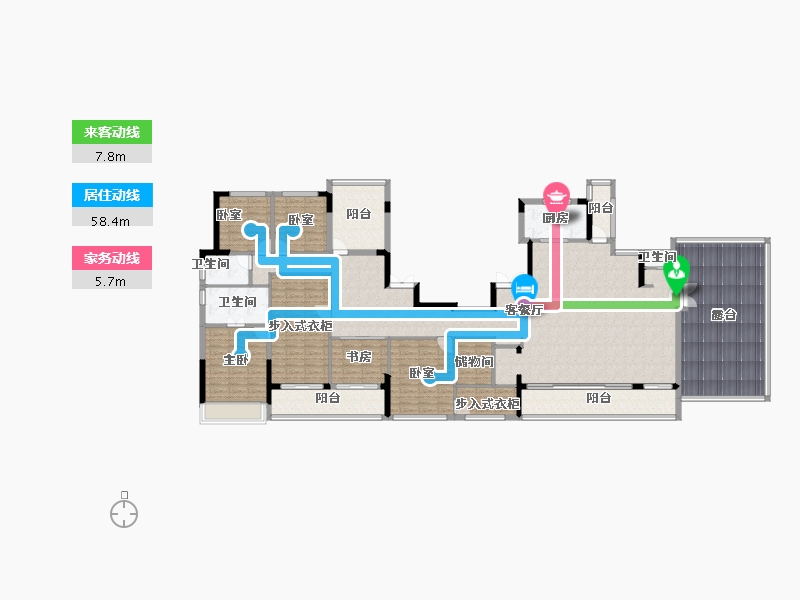 浙江省-金华市-蓝城天玥-228.00-户型库-动静线