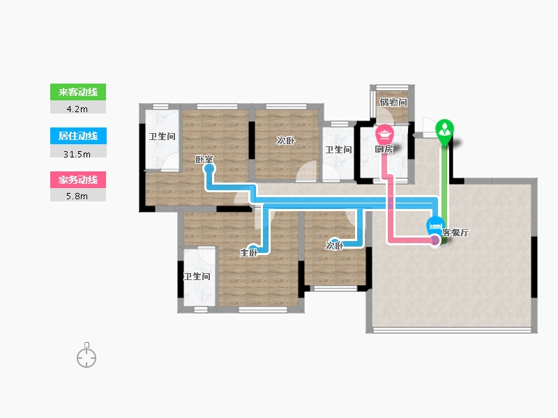 四川省-成都市-邦泰天府云璟-114.00-户型库-动静线