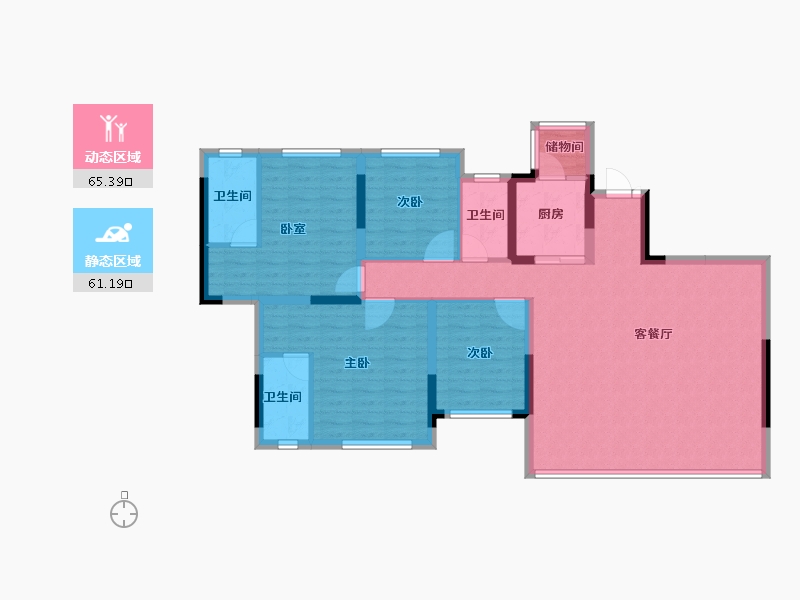 四川省-成都市-邦泰天府云璟-114.00-户型库-动静分区