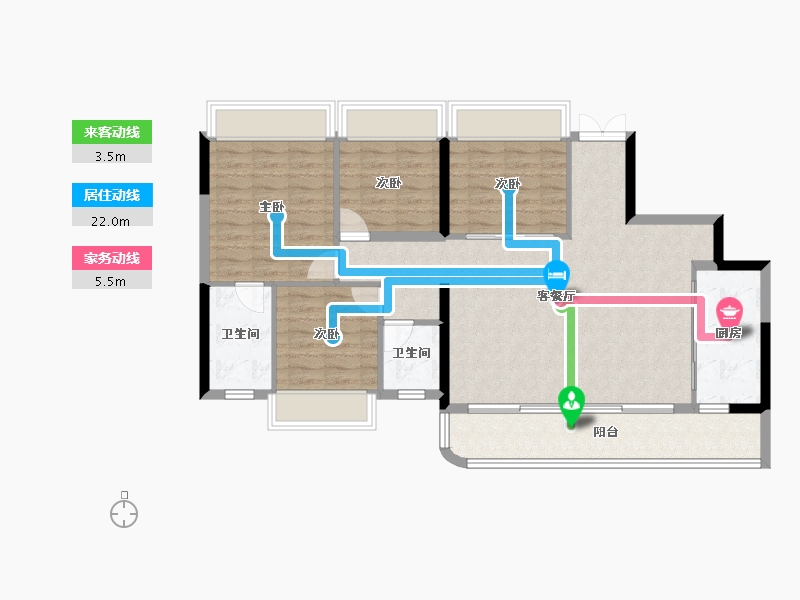 四川省-成都市-新川雅境-101.11-户型库-动静线