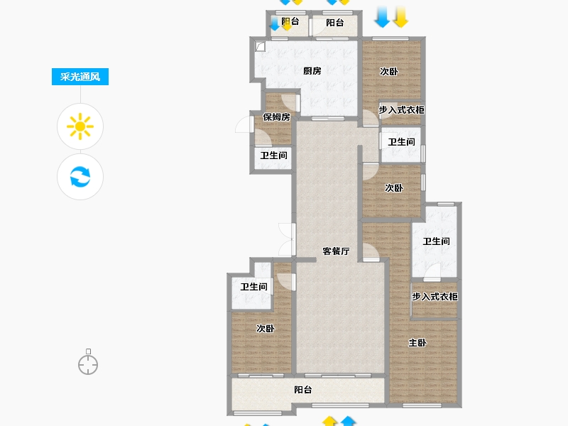 上海-上海市-融创外滩壹号院-228.00-户型库-采光通风