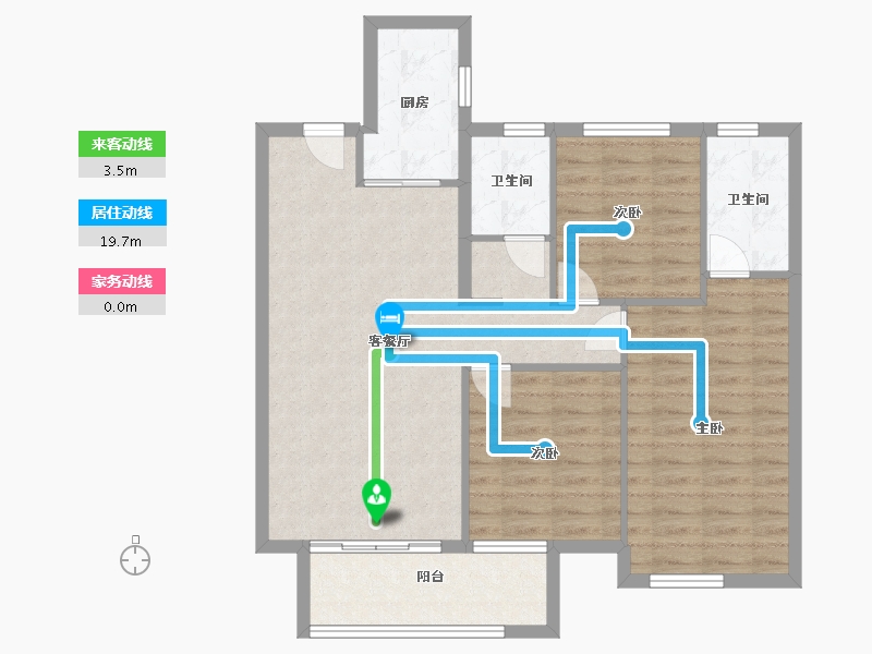 湖北省-武汉市-御璟上城-87.07-户型库-动静线