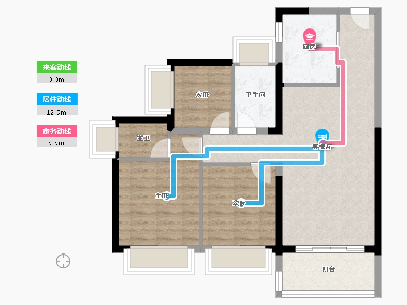 广东省-深圳市-创城云璞-67.20-户型库-动静线