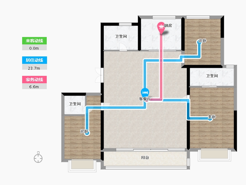 上海-上海市-金鼎睿府-132.00-户型库-动静线