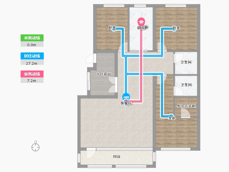 辽宁省-辽阳市-首府壹号-105.60-户型库-动静线