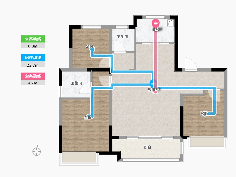 陕西省-榆林市-德通·宽州府-100.80-户型库-动静线