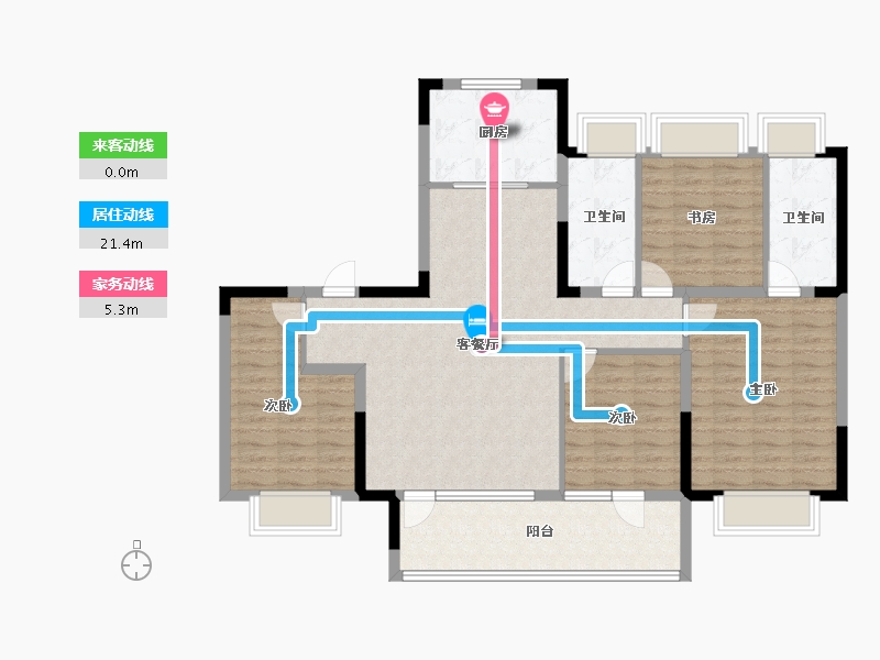 江苏省-南京市-大成汇文府-114.40-户型库-动静线