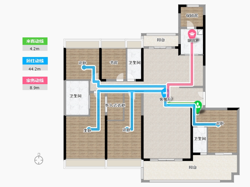 广东省-惠州市-碧桂园滨江府-231.27-户型库-动静线