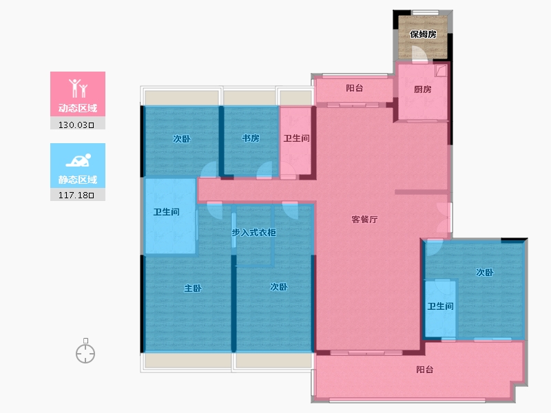 广东省-惠州市-碧桂园滨江府-231.27-户型库-动静分区