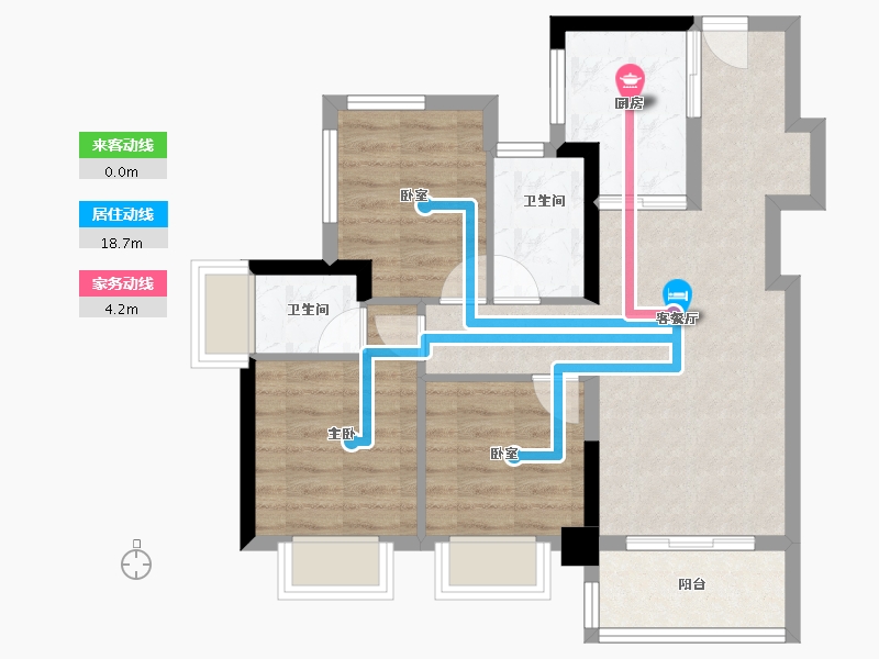 广东省-深圳市-星河盛境3期-66.41-户型库-动静线