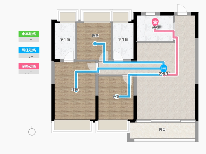 上海-上海市-中国铁建花语前湾-94.40-户型库-动静线