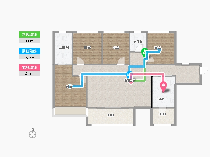 四川省-成都市-天府菁萃里二期-116.13-户型库-动静线