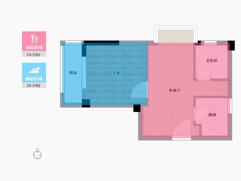 福建省-福州市-凯佳江南江南里-35.97-户型库-动静分区