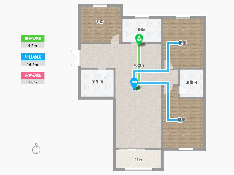 青海省-西宁市-泰来阳光-124.02-户型库-动静线