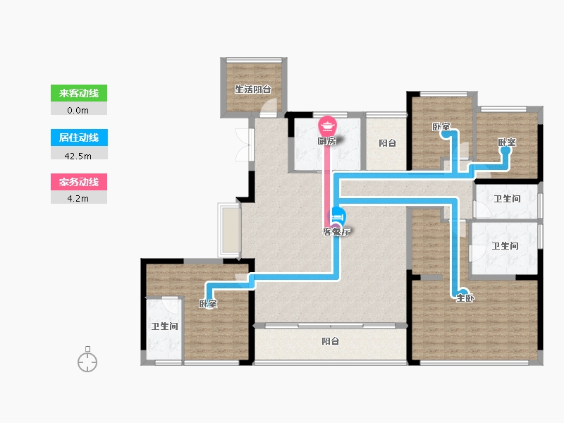 四川省-成都市-阅天府-168.25-户型库-动静线