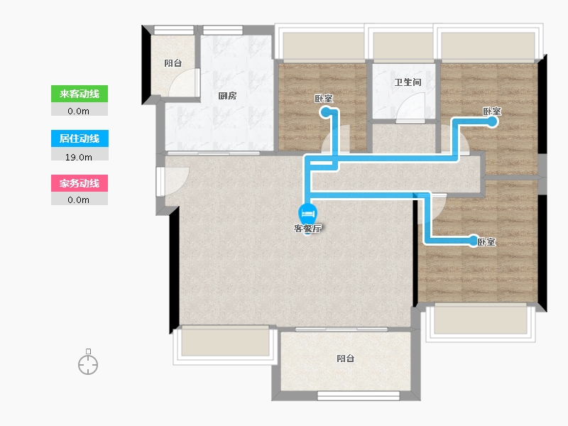 广东省-深圳市-岗宏翰林汇-75.67-户型库-动静线